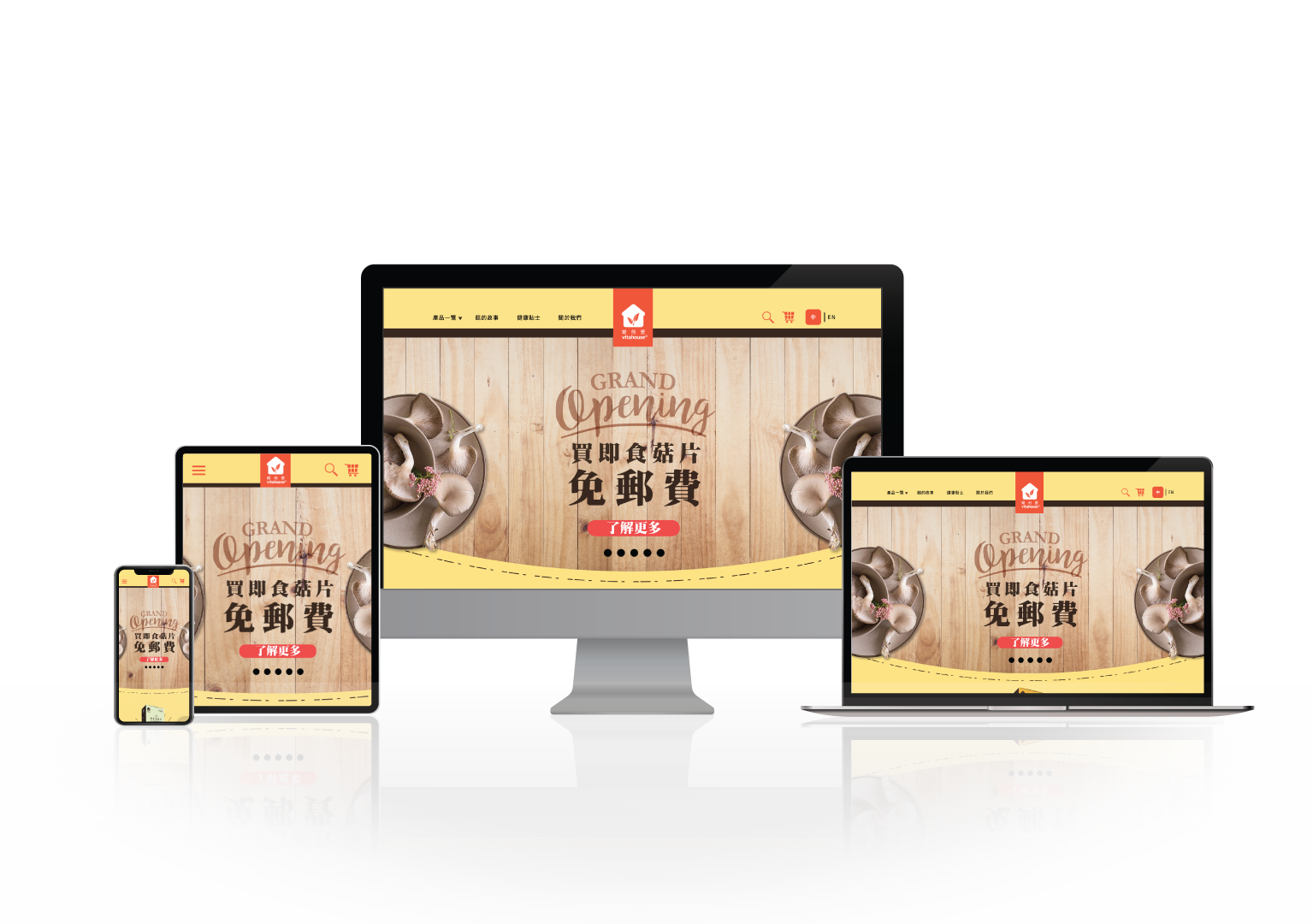 Vitahouse Website (Mockup)